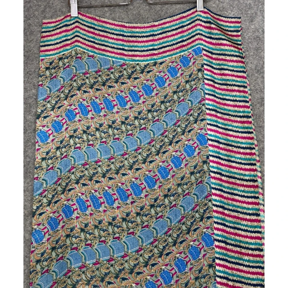 Parekh Bugbee Silkhorse Scarf Multicolor Equestrian Silk 41x42